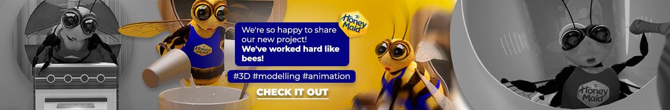 Honey Maid 3D commercial cartoon